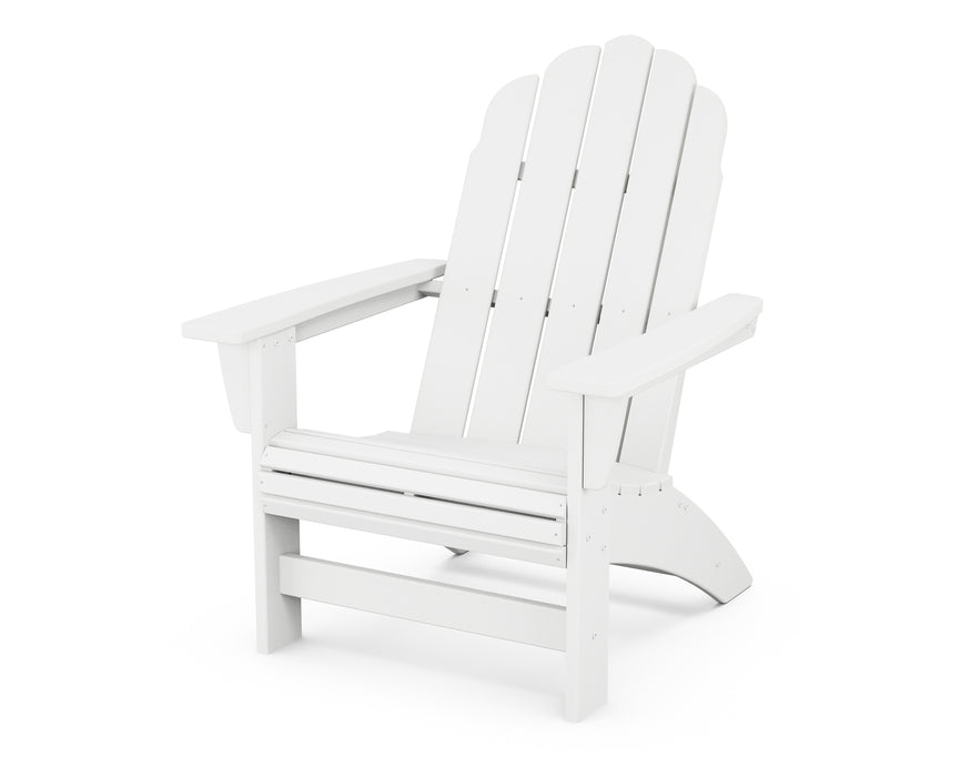 POLYWOOD® Vineyard Grand Adirondack Chair in White