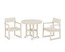 POLYWOOD EDGE 3-Piece Round Dining Set in Sand