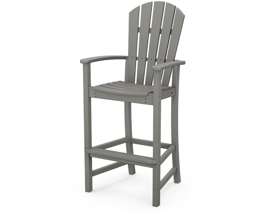 POLYWOOD Palm Coast Bar Chair in Slate Grey