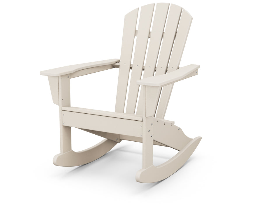 POLYWOOD® Palm Coast Adirondack Rocking Chair in Sand