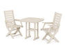 POLYWOOD Captain 3-Piece Dining Set in Sand