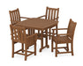 POLYWOOD Traditional Garden 5-Piece Dining Set in Teak