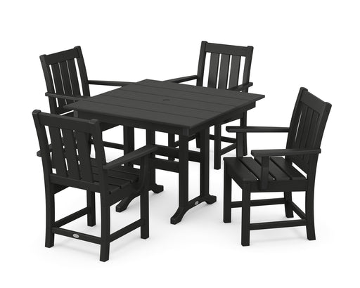 POLYWOOD® Oxford 5-Piece Farmhouse Dining Set in Green