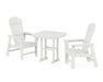 POLYWOOD South Beach 3-Piece Dining Set in White