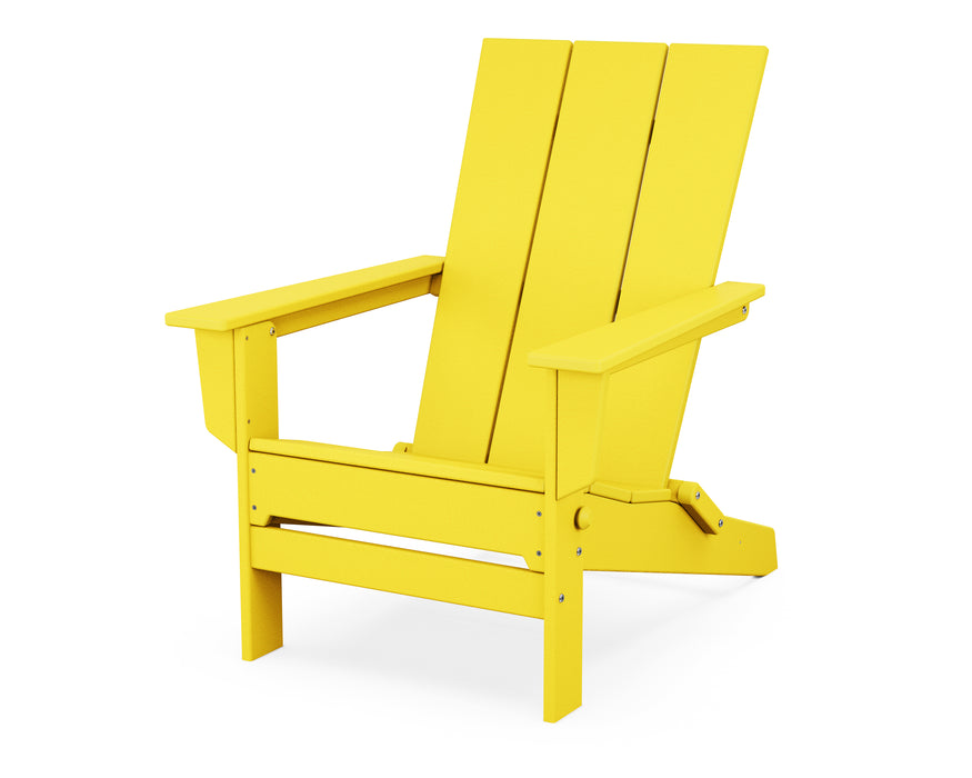 POLYWOOD® Modern Studio Folding Adirondack Chair in Lime