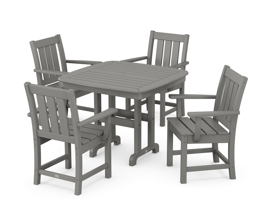 POLYWOOD® Oxford 5-Piece Dining Set in Slate Grey