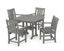 POLYWOOD® Oxford 5-Piece Dining Set in Slate Grey