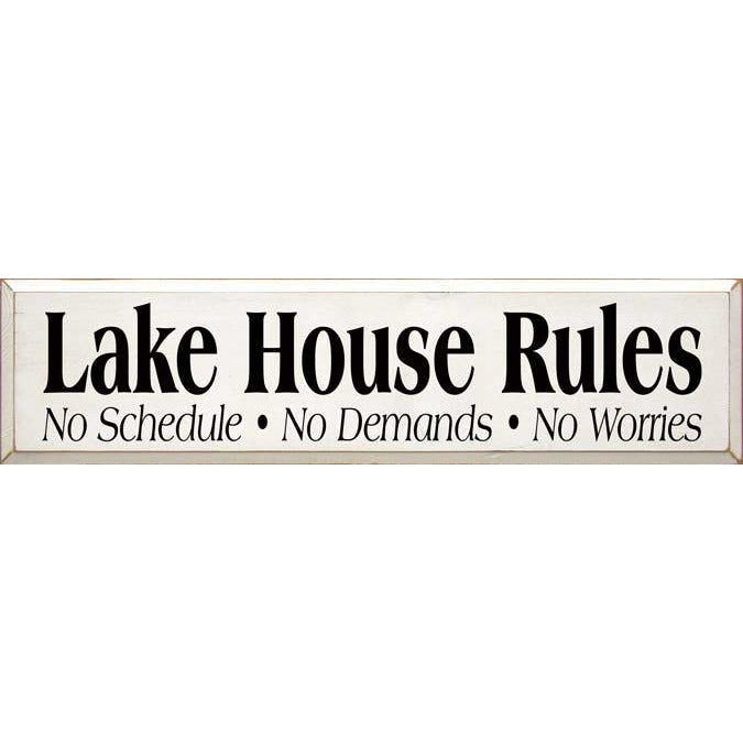 Lake Sign - Lake House Rules