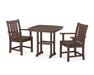 POLYWOOD® Oxford 3-Piece Dining Set in Mahogany