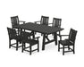 POLYWOOD® Oxford Arm Chair 7-Piece Rustic Farmhouse Dining Set in Green