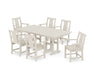 POLYWOOD® Prairie Arm Chair 7-Piece Farmhouse Dining Set in Black