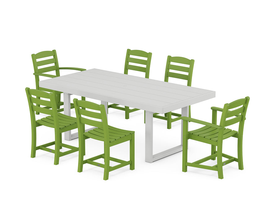 POLYWOOD Lakeside 7-Piece Dining Set in Lime