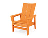POLYWOOD® Modern Grand Upright Adirondack Chair in Tangerine
