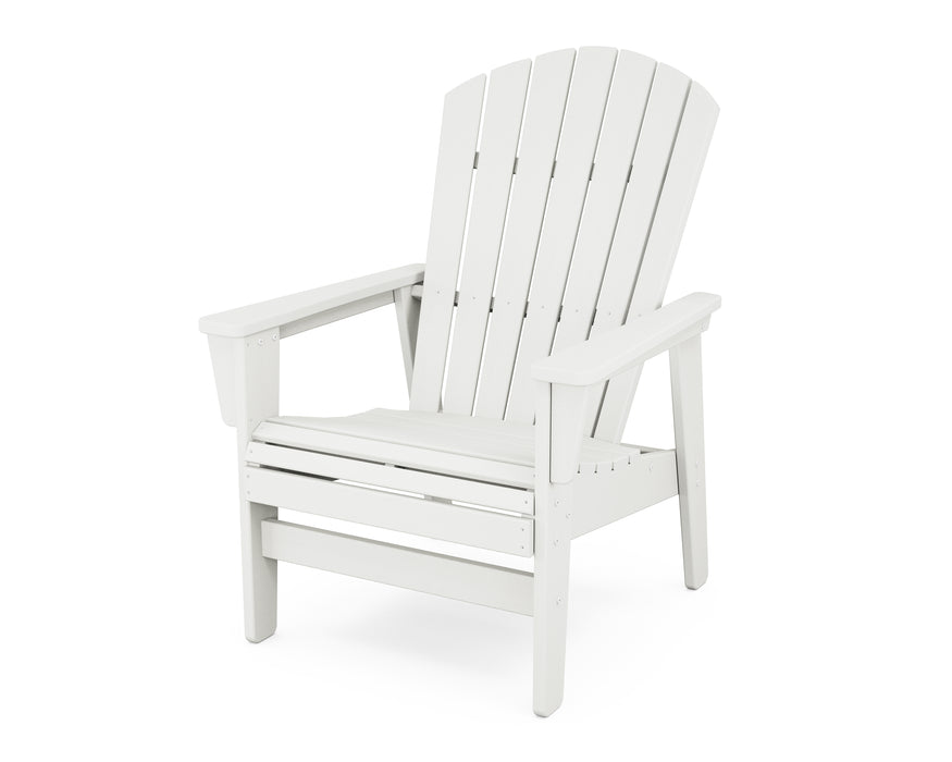 POLYWOOD® Nautical Grand Upright Adirondack Chair in Vintage White