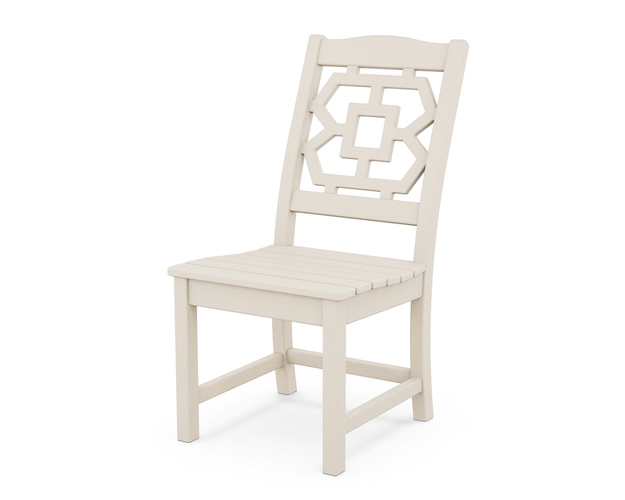 Martha Stewart by POLYWOOD Chinoiserie Dining Side Chair in Sand
