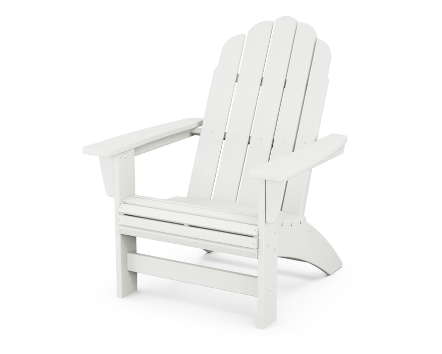 POLYWOOD® Vineyard Grand Adirondack Chair in Vintage White