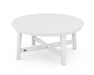POLYWOOD Newport 36" Round Coffee Table in White