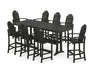POLYWOOD® Classic Adirondack 9-Piece Bar Set with Trestle Legs in Green