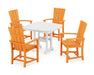 POLYWOOD Quattro 5-Piece Dining Set in Tangerine