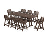POLYWOOD® Nautical 9-Piece Counter Set with Trestle Legs in Sand