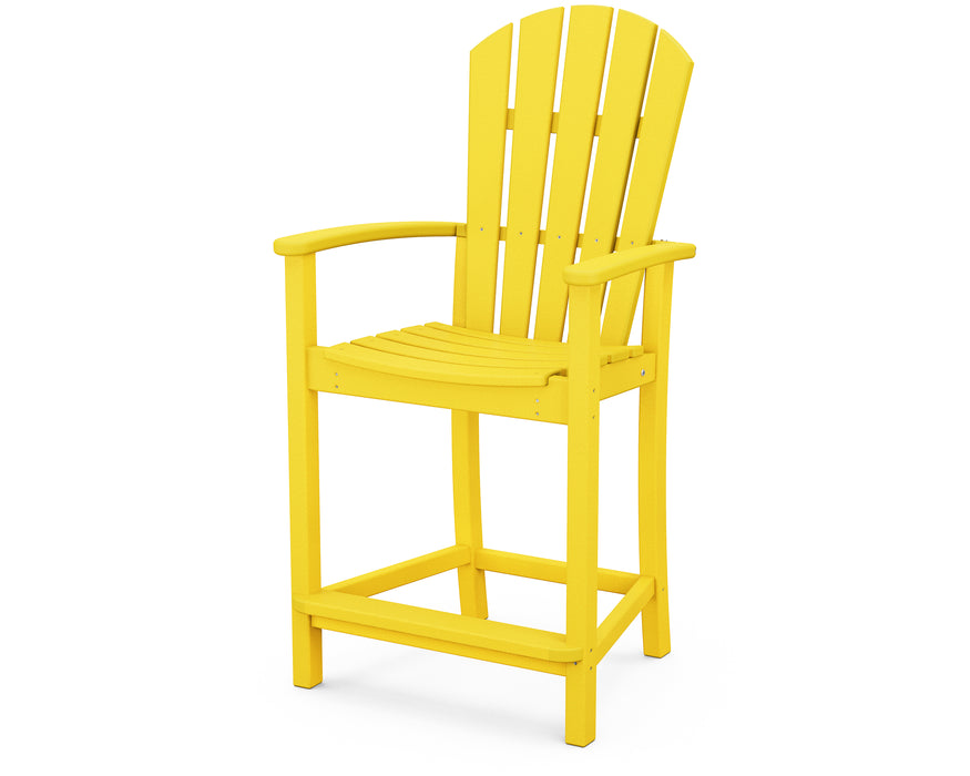 POLYWOOD Palm Coast Counter Chair in Lemon