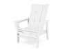 POLYWOOD® Modern Grand Upright Adirondack Chair in White