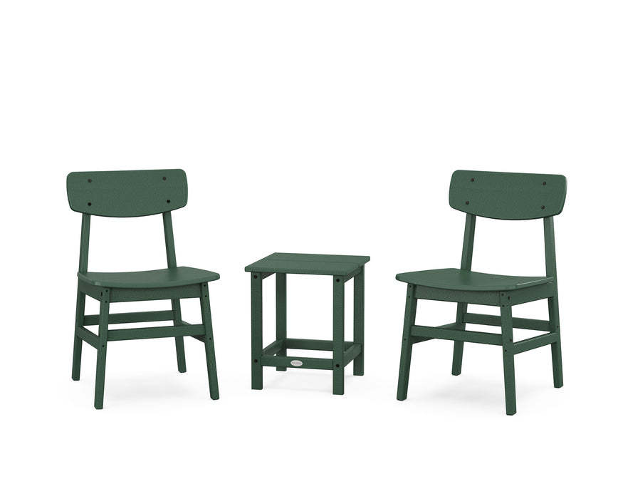 POLYWOOD® Modern Studio Urban Chair 3-Piece Seating Set in Black