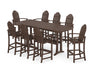 POLYWOOD® Classic Adirondack 9-Piece Bar Set with Trestle Legs in Sand
