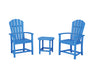 POLYWOOD® Palm Coast 3-Piece Upright Adirondack Chair Set in Sand