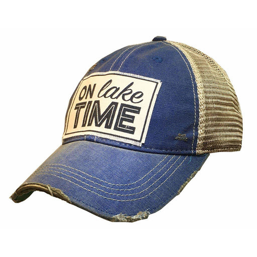 On Lake Time Hat - Blue/Tan