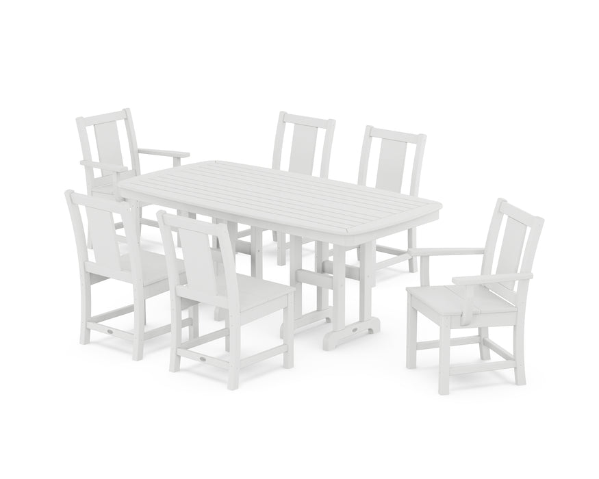 POLYWOOD® Prairie 7-Piece Dining Set in White