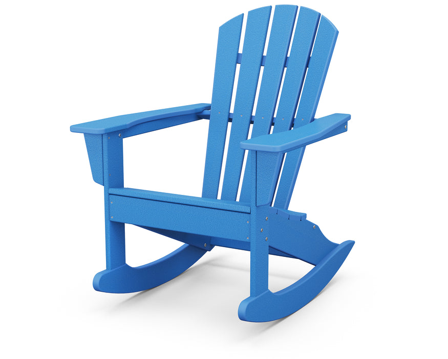 POLYWOOD® Palm Coast Adirondack Rocking Chair in Pacific Blue