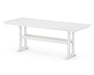 POLYWOOD® Farmhouse Trestle 38” x 96” Counter Table in White