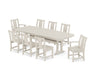 POLYWOOD® Prairie 9-Piece Dining Set with Trestle Legs in Slate Grey