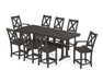 POLYWOOD® Braxton 9-Piece Counter Set with Trestle Legs in Vintage Coffee