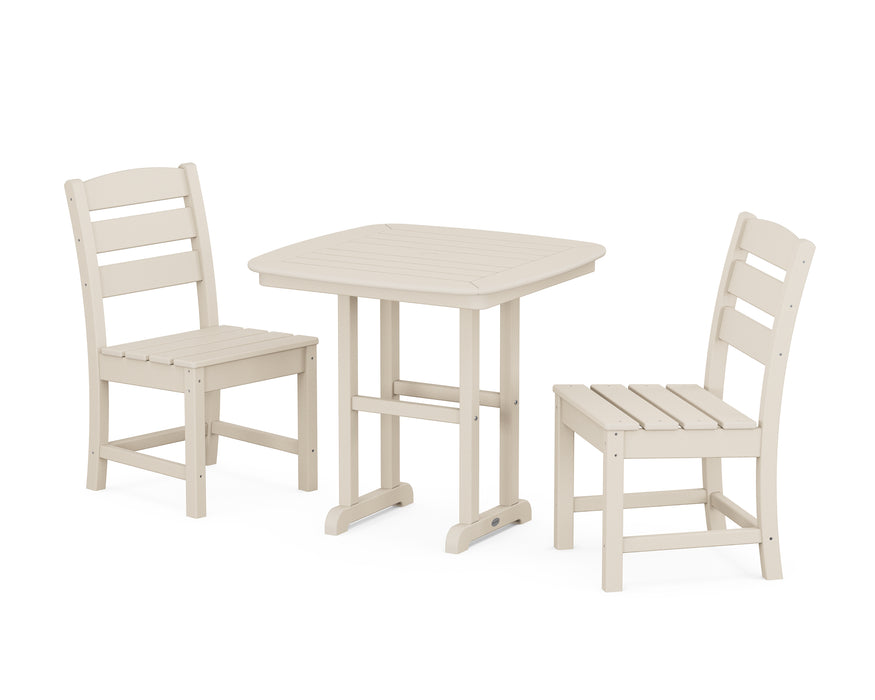POLYWOOD Lakeside Side Chair 3-Piece Dining Set in Sand