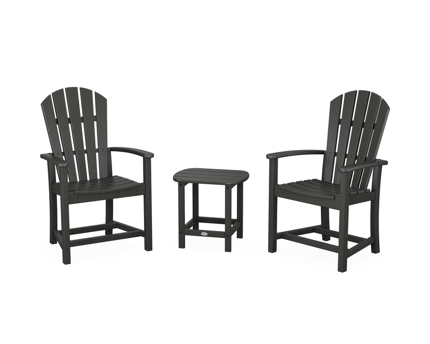 POLYWOOD® Palm Coast 3-Piece Upright Adirondack Chair Set in Green