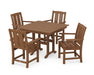 POLYWOOD® Mission 5-Piece Farmhouse Dining Set in White