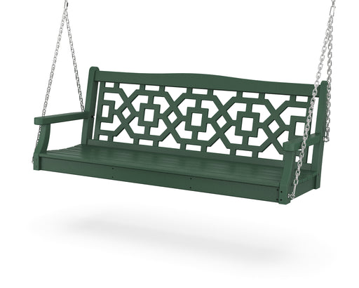 Martha Stewart by POLYWOOD Chinoiserie 60” Swing in Green