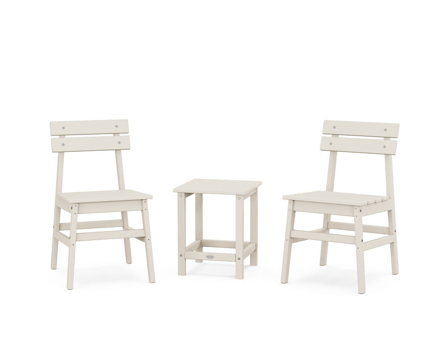 POLYWOOD® Modern Studio Plaza Chair 3-Piece Seating Set in Slate Grey