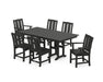 POLYWOOD® Mission 7-Piece Farmhouse Dining Set in Black