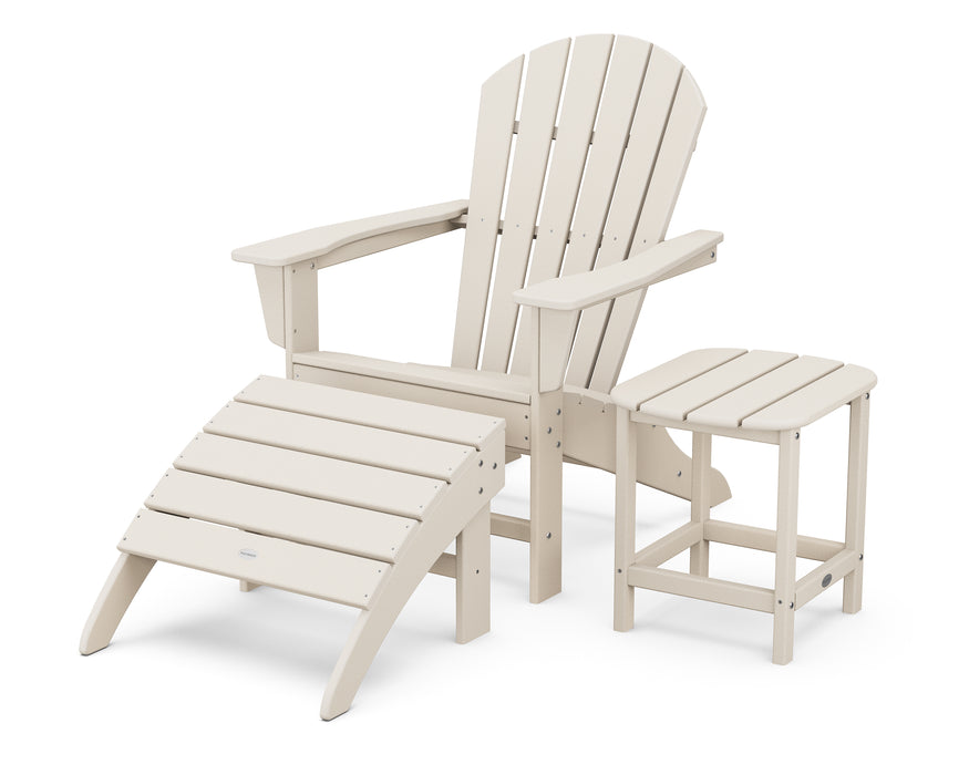 POLYWOOD South Beach Adirondack 3-Piece Set in Sand