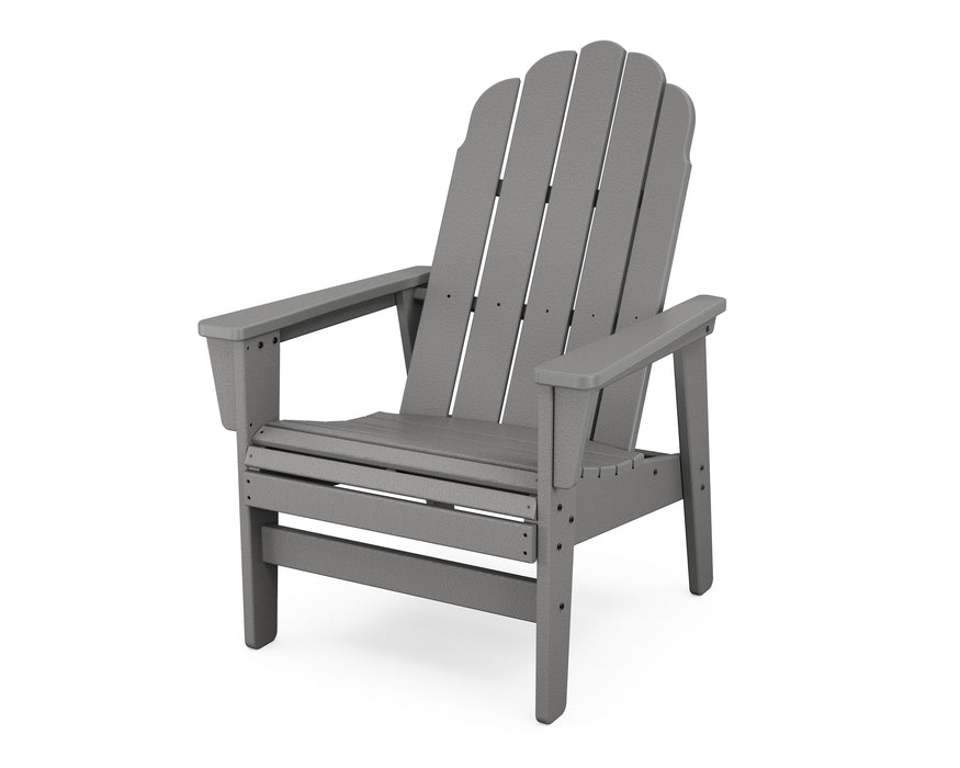 POLYWOOD® Vineyard Grand Upright Adirondack Chair in Slate Grey