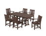 POLYWOOD® Oxford Arm Chair 7-Piece Dining Set in Black