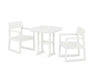 POLYWOOD EDGE 3-Piece Dining Set in Vintage White