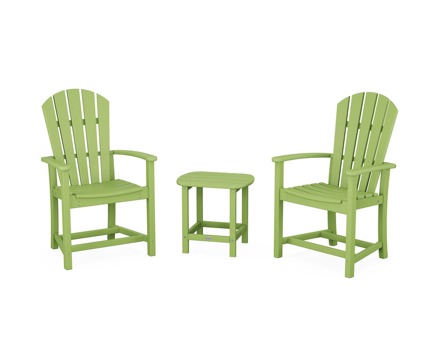 POLYWOOD® Palm Coast 3-Piece Upright Adirondack Chair Set in Mahogany