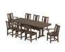 POLYWOOD® Prairie 9-Piece Dining Set with Trestle Legs in Sand