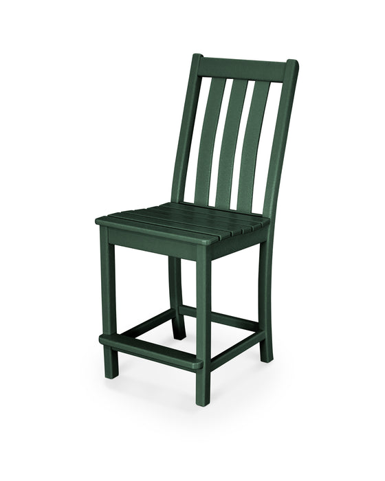 POLYWOOD Vineyard Counter Side Chair in Green