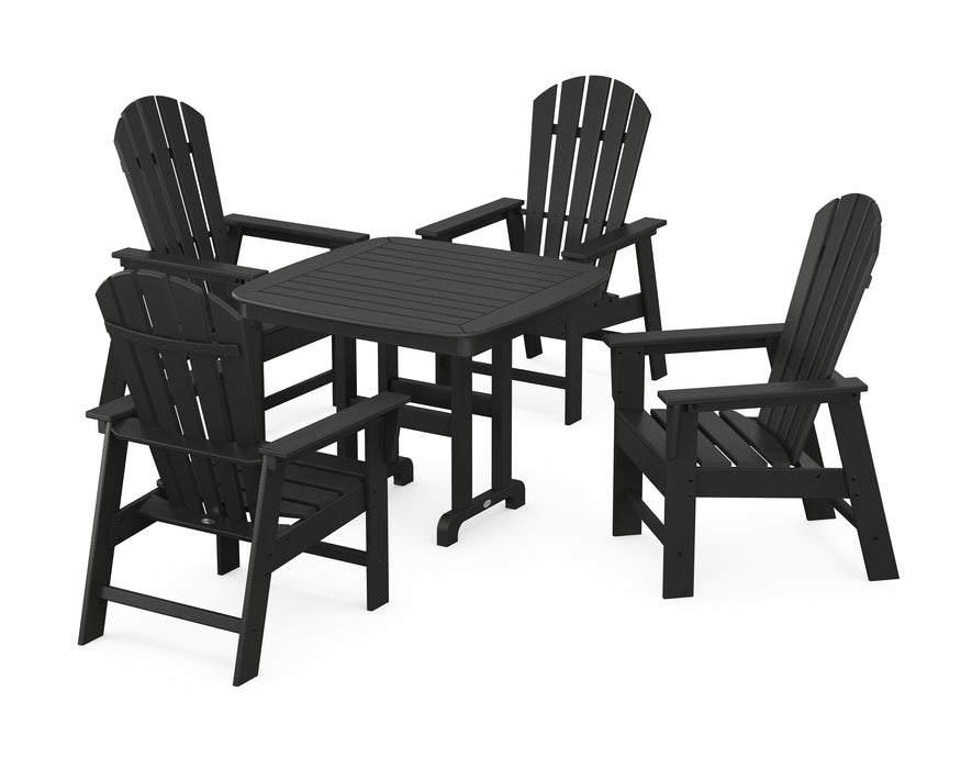 POLYWOOD South Beach 5-Piece Dining Set in Black