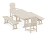 POLYWOOD Palm Coast 5-Piece Dining Set with Trestle Legs in Sand